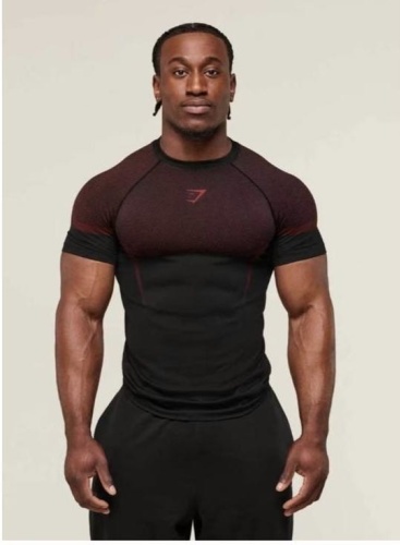 Рашгард Gymshark бордовый