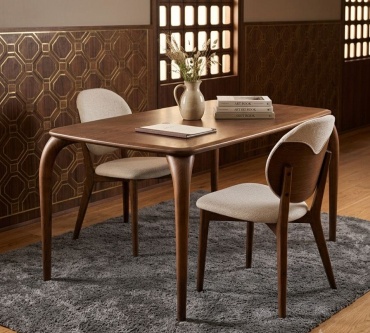 Обеденный стол KAGU-SHOP T-16, 180х90x75 см, шпон, коричневый