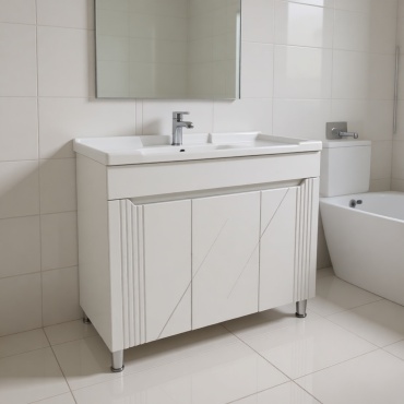 Тумба с раковиной Sanroom 572974800, 100x85x48 см, белый