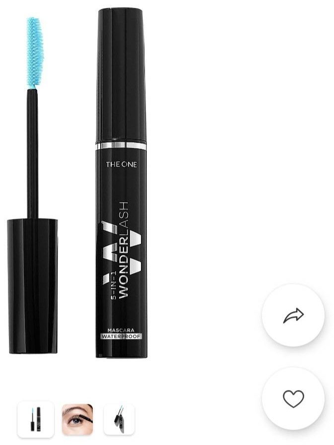 Тушь для ресниц Многофункциональная водостойкая тушь 5 в 1 THE ONE Wonderlash для объема, удлиняющая, подкручивающая черный