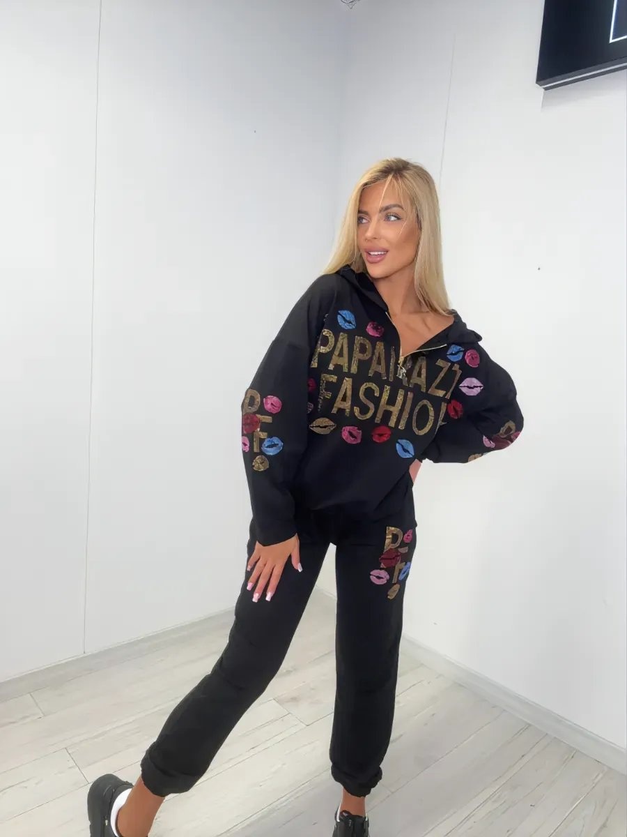 Спортивный костюм Paparazzi Fashion черный