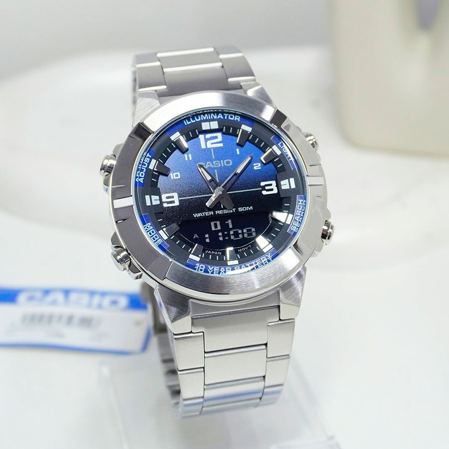 Кварцевые CASIO AMW-870DA-2A1VDF нержавеющая сталь