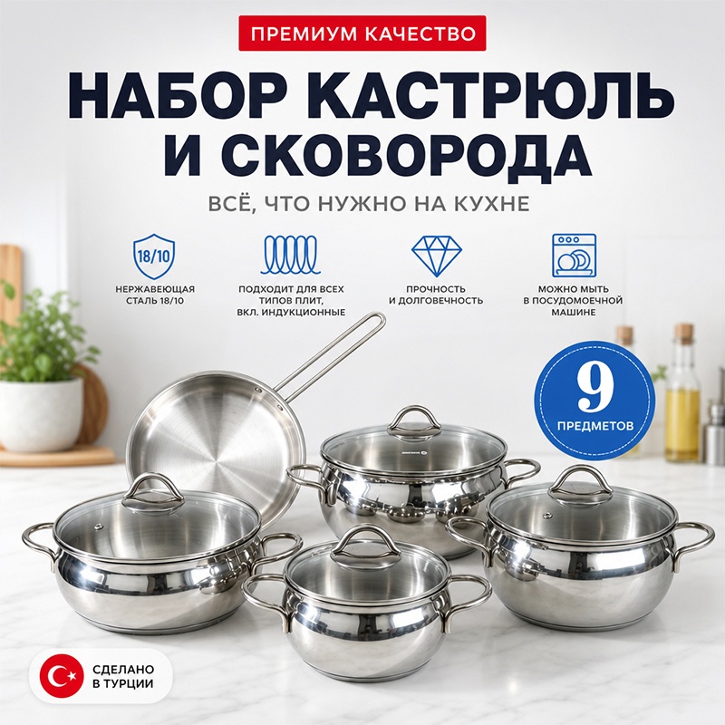 Смешанный набор 1800GX 9 в 1