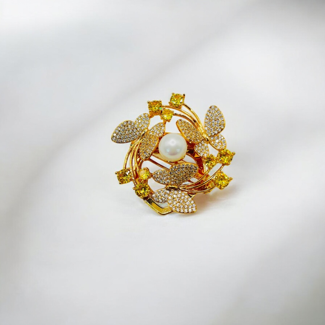 Брошь Hatira стразы, кристаллы Swarovski