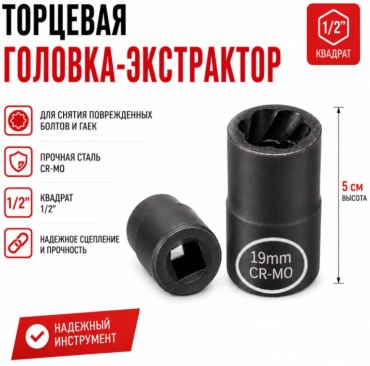 5АИ торцевая головка 1/2 С19 1 шт