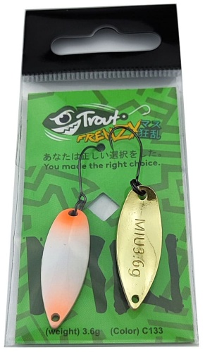 Блесна Trout Frenzy Trout Frenzy Miu 3.6gr 1 шт 32 мм C133