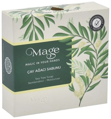 Кусковое мыло туалетное Mage Tea tree soap Чайное дерево 1 шт