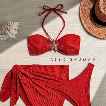 Купальник раздельный ALEX SHUMAN красный