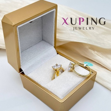 Кольцо Xuping Jewelry 935469493 размер 18 титан, нержавеющая сталь, без вставок, золотистый