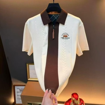 Поло LOMY VICTOR GOLF OUTFIT коричневый, белый