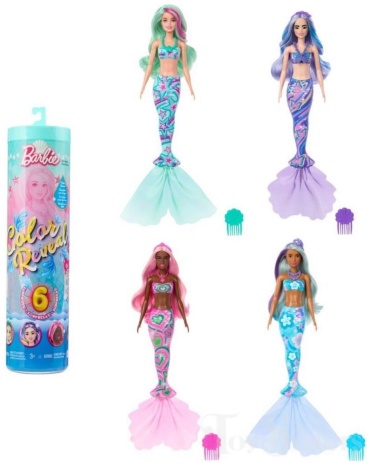 Кукла-сюрприз BARBIE Русалочка 29 см