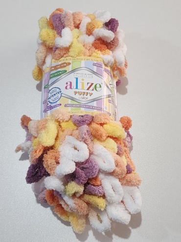 Моток Alize PUFFY COLOR 6429 Миланж 9 м 100 г