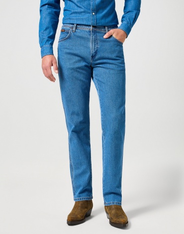 Джинсы прямые Wrangler голубой