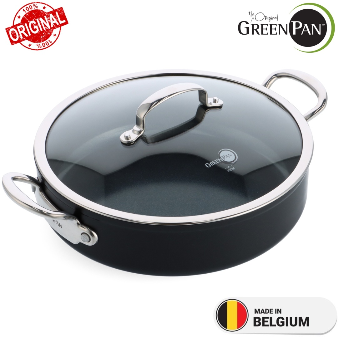 Сотейник 5.5 л, GREENPAN Barcelona Pro Ceramic 30 см сталь