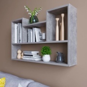 Полка Леон, 90х16x55 см, серый