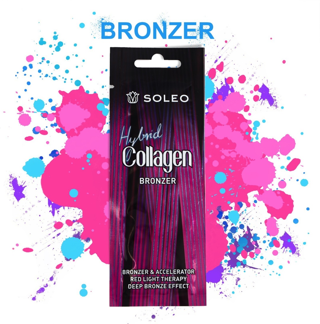 Soleo крем для солярия Крем-автобронзатор Hybrid Collagen Bronzer, для тела с коллагеном 15 мл