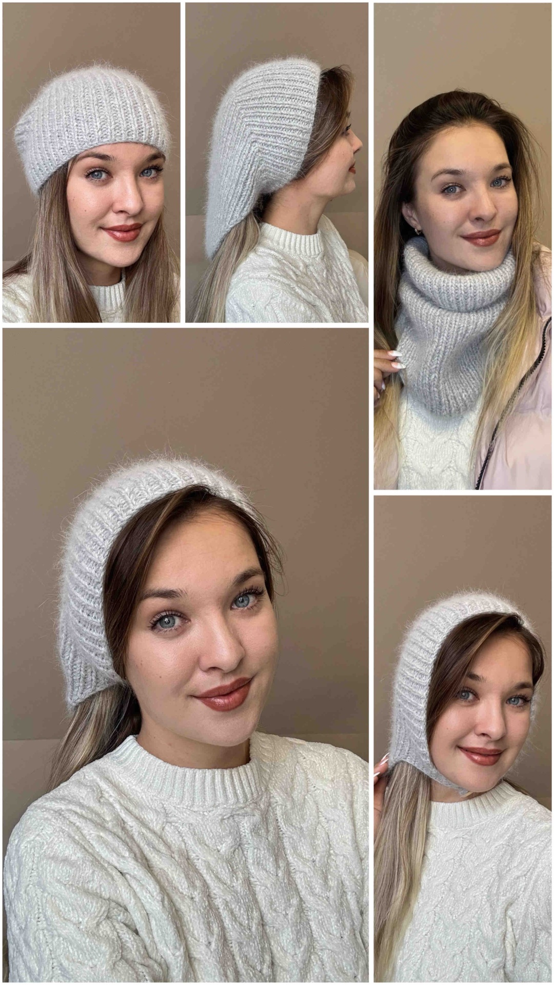 Косынка AnLiz размер универсальный, серый