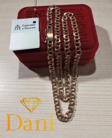Dani DANI-KOR-SEP-307 длина 60 см, вес 23.46 г золото, плетение бисмарк