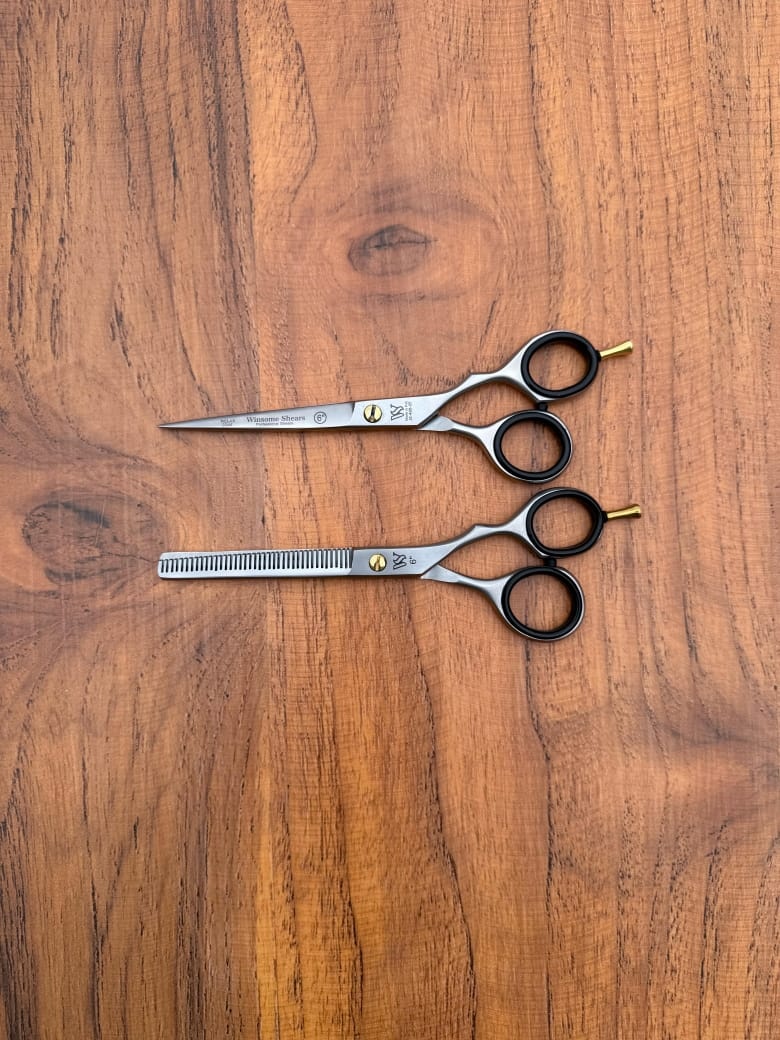 Winsome Shears прямые ножницы, филировочные ножницы длина полотна 6 дюйм 2 шт