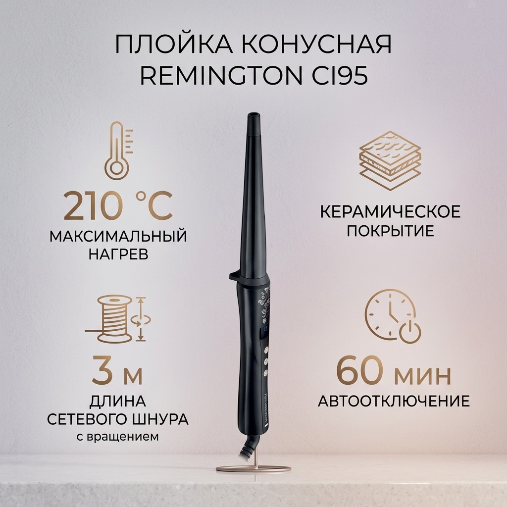 Remington Ci95 плойка конусная