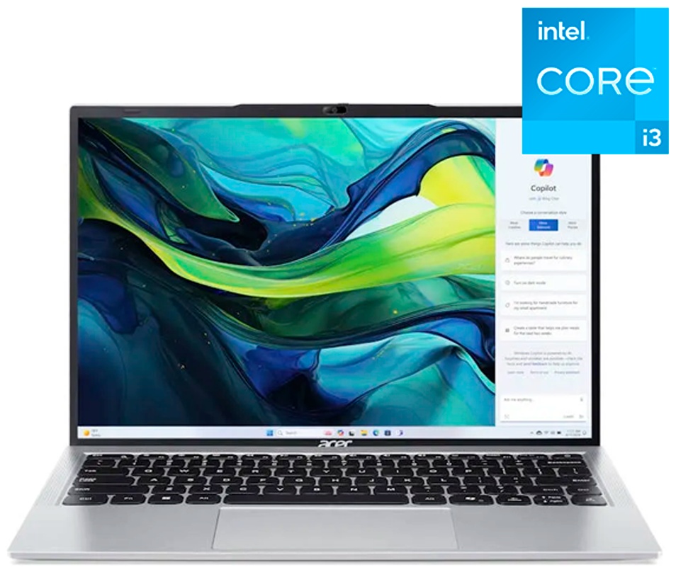 Ноутбук Acer Aspire Lite Core i3 355 8GB / SSD 256GB / intel Graphics / NO OS / NX.D2ZEM.001 14" / 8 Гб / SSD 256 Гб / Без ОС / NX.D2ZEM.001