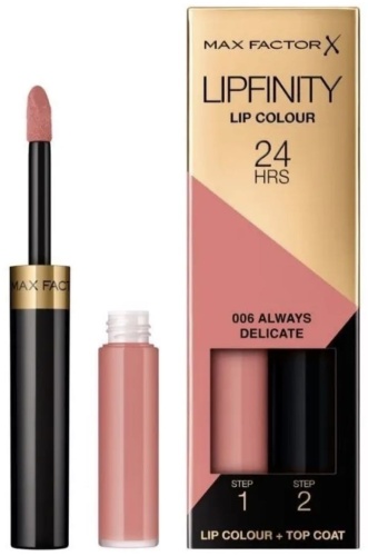 Max Factor LIPFINITY жидкая помада 006 ALWAYS DELICATE