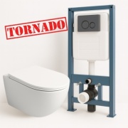 Crapper&Co унитаз с инсталляцией Base CP-M 7002 Graphite, санфарфор