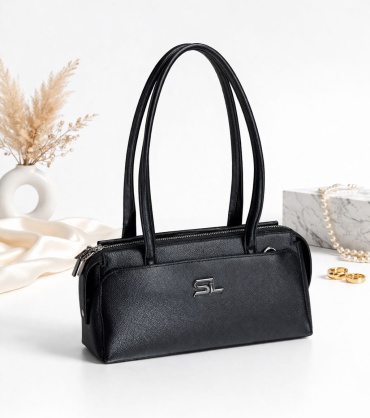 Сумка багет Vi&Ki натуральная кожа черный