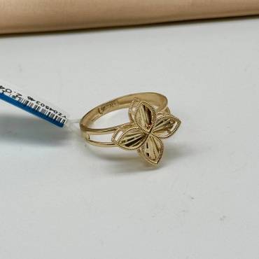 Кольцо Ballerina Jewelry KB237 размер 17.5 вес 1.93 г золото, без вставок