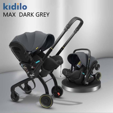 Коляска универсальная 2 в 1 Kidilo MAX, темно-серый