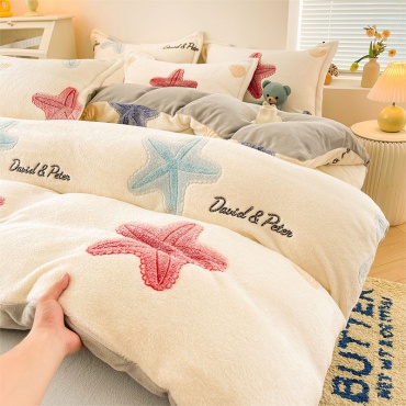 Комплект ozimiz warm 1.5-спальный велюр, 1 наволочка: 48x72 см