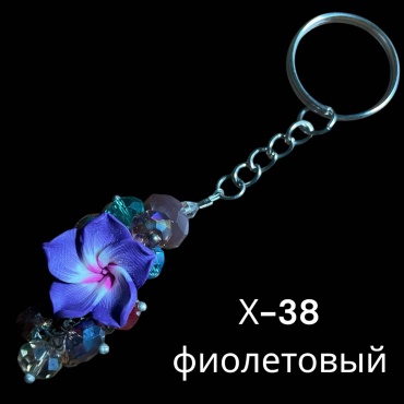 Брелок SNS Подвеска 40*25 мм металл, акрил, стекло 1 шт