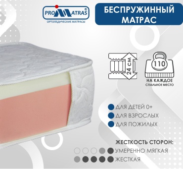 Матрас PROMATRAS LEGGERO MEMORY, 175x195x24 см