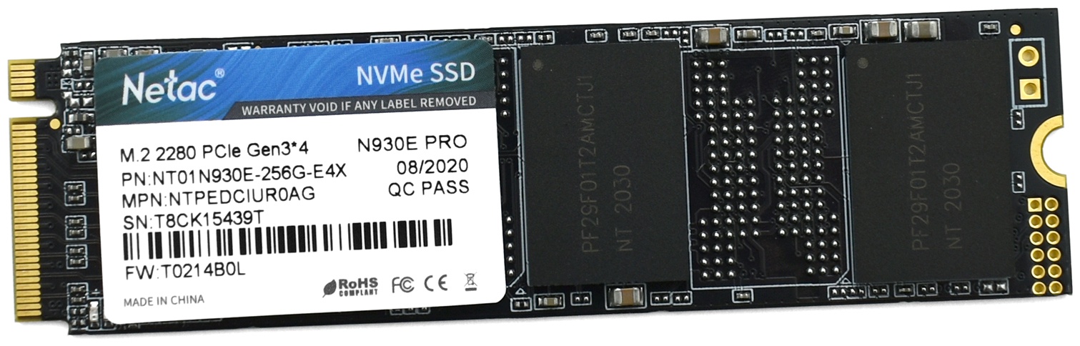 SSD Netac NT01N930E-512G-E4X 256 Гб