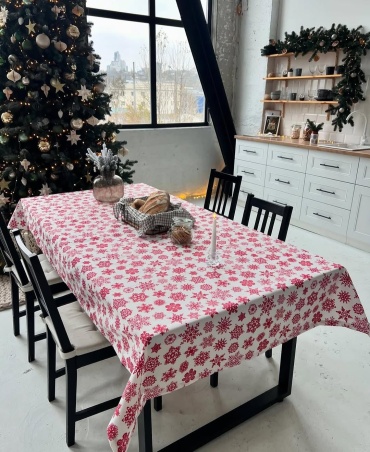 Скатерть Happy Home 245x150 см, полиэстер, хлопок, дак, 1 шт