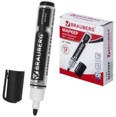 Маркер Brauberg "Neo" 150487, 1 шт, 5 мм, черный