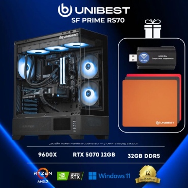 UNIBEST R5 9600X / RTX 5070 12 Гб / 32 Гб / SSD 1000 Гб / Win 11