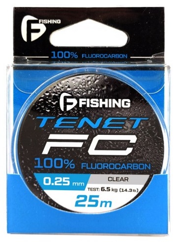 F-Fishing Флюорокарбон F-FISHING Tenet Fluorocarbon 25м 0.250 мм 0.25 прозрачный