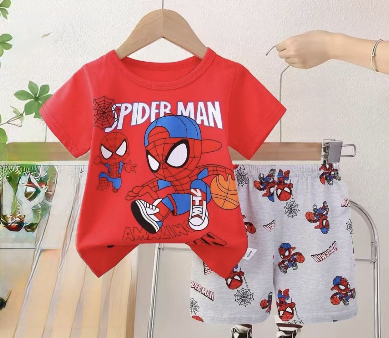 Пижама Spider-Man серый, красный