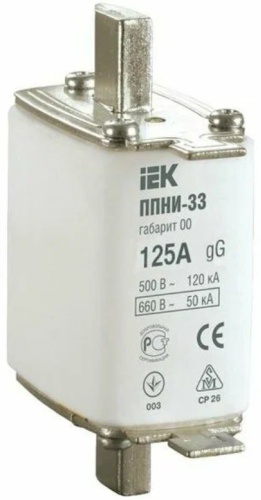 IEK предохранитель ножевой 1 шт, DPP10-125