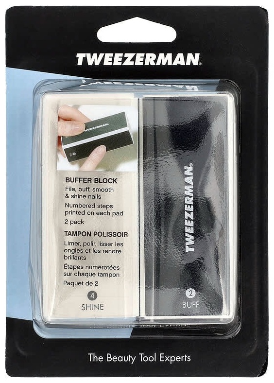 Tweezerman баф для ногтей мелкий 2 шт