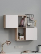 Полка Кео, 95х21x72 см, белый