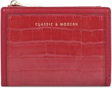 Кошелек CLASSIC & MODERN полиуретан бордовый