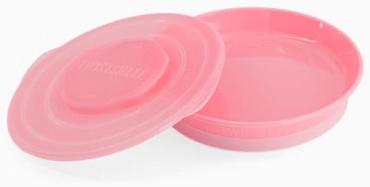 Тарелка Twistshake Plate LId , пластик, розовый