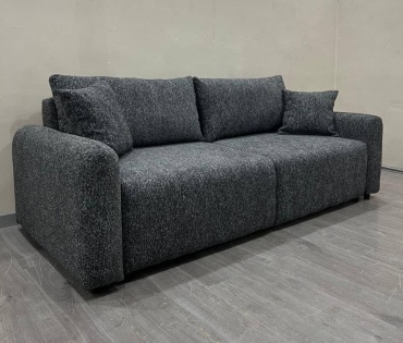 Диван TURAN HOME Prima, 235х100 см, обивка ткань, черный
