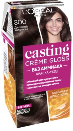 Loreal Paris Casting Creme Gloss с медом 300 двойной эспрессо крем-краска 180 мл