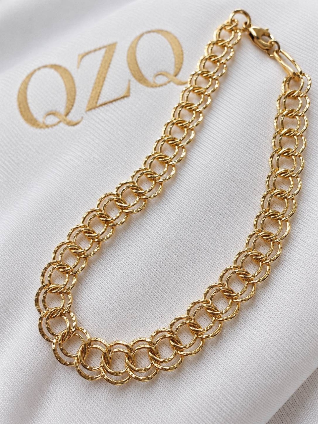 QZQ QZQ1988-20 длина 18 см, вес 1.8 г золото, плетение питон