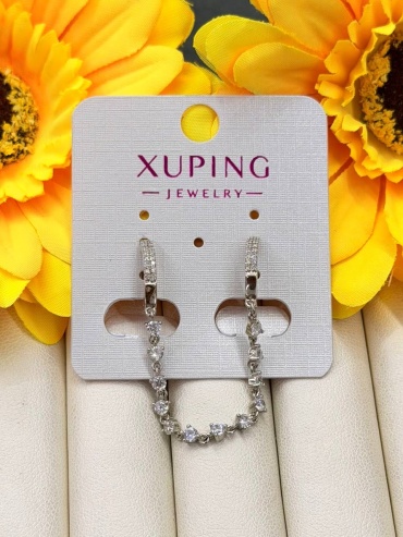Серьги Xuping бижутерный сплав, фианит
