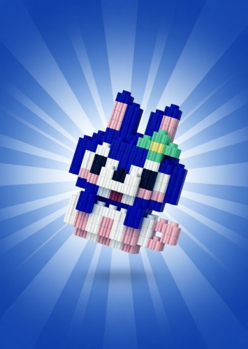 Конструктор Bricks Blue Kitty D007, деталей 200 шт