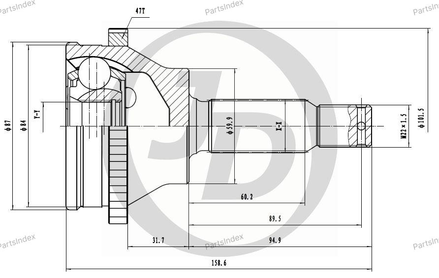 JD ШРУС JCT0120A